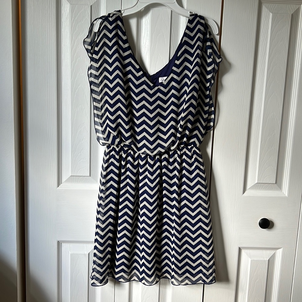 Chevron Print Dress